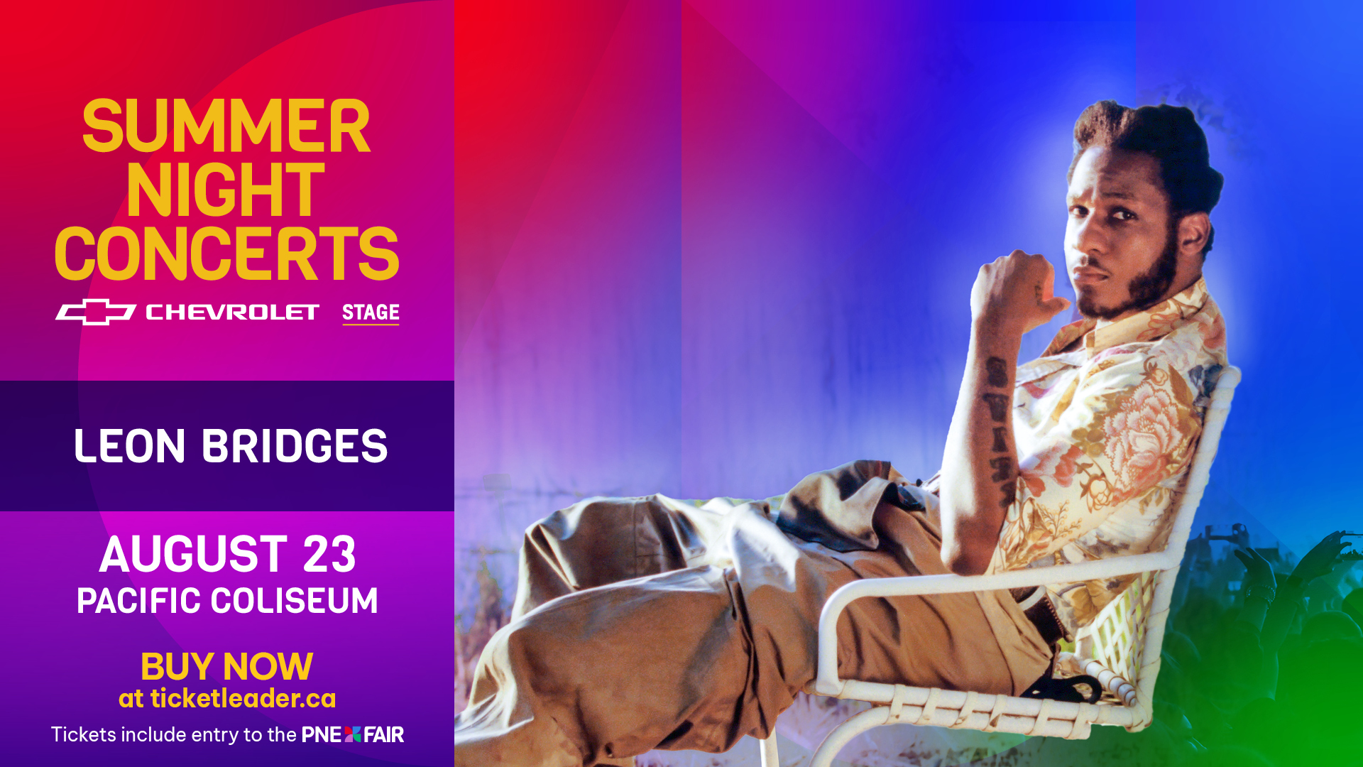 Summer Night Concerts | Leon Bridges | CFOX