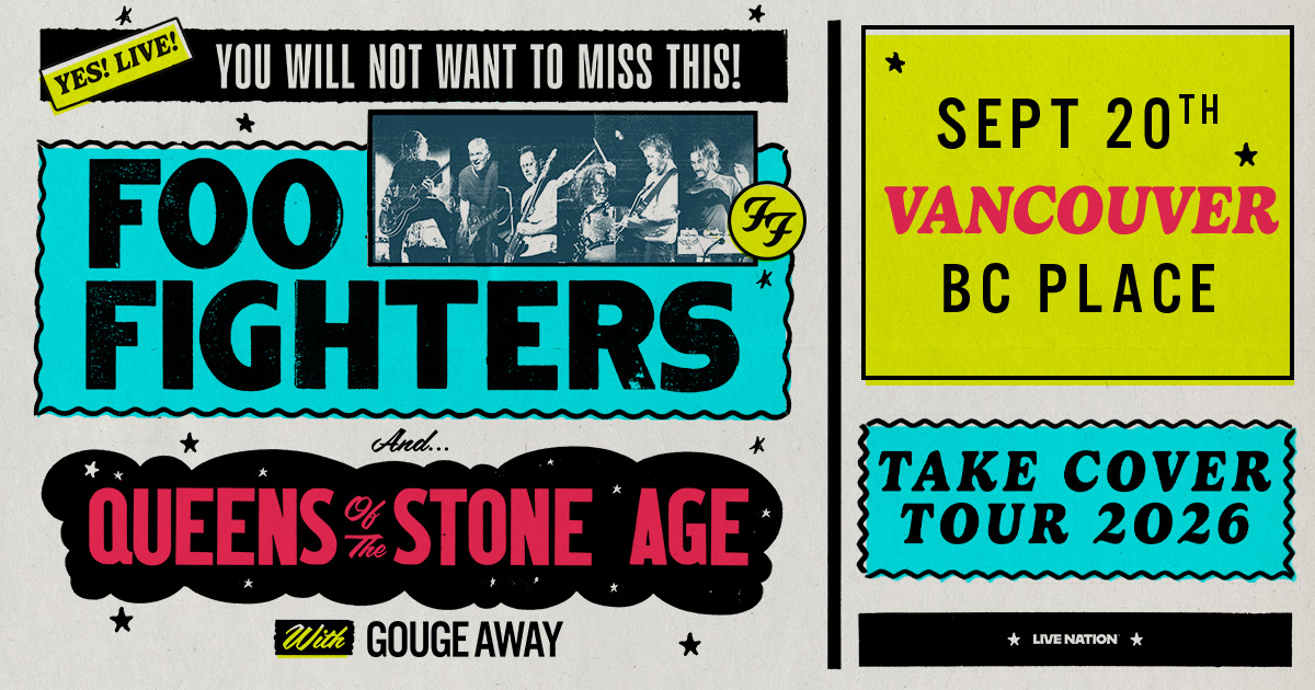 Foo Fighters / QOTSA 海外コンサートポスターセット Static_Social-