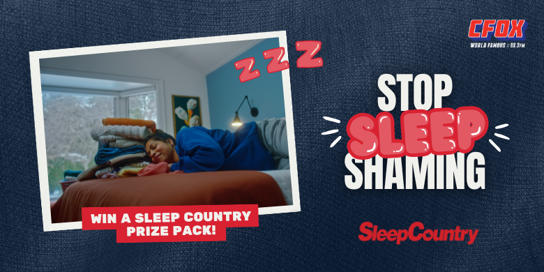 Stop Sleep Shaming – Win A Sleep Country Prize Pack!